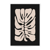 Monstera Leaf Photographic Print, Minimalist Art, Botanical Wall Decor, Beige and Black Art Print, Modern Home Decor, Tropical Plant Print - Tawshia